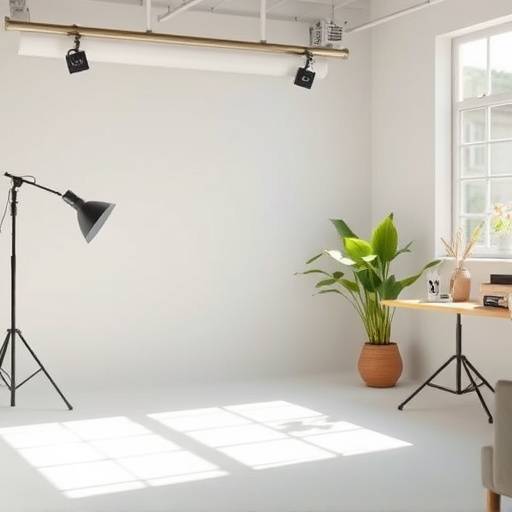 Natural light photo studio